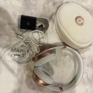 Beats by Dre Over-Ear Headphones - Rose Gold and White